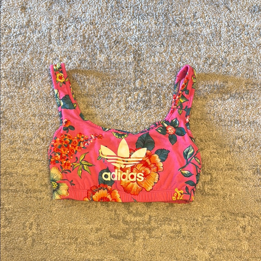 Adidas Pink Floral Women's Top
